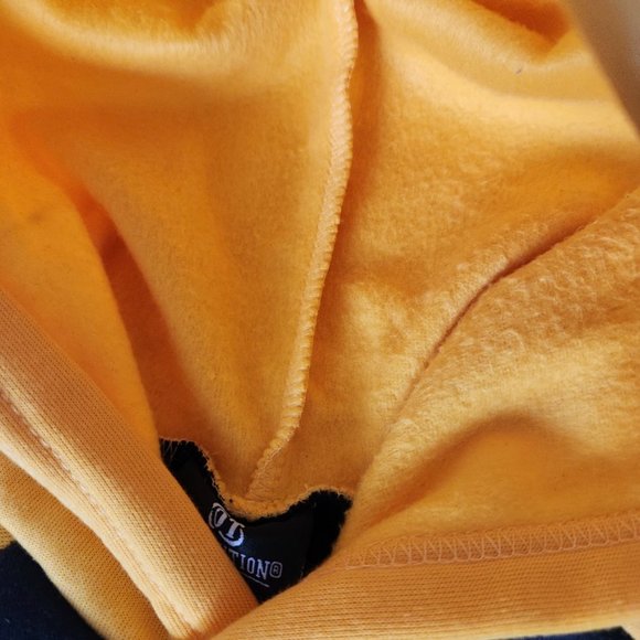 NWT OT Revolution Boys Astronaut Soccer Hoodie Yellow Black Space Fleece Size 4 - Picture 7 of 13